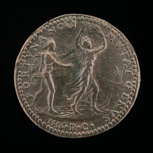 Apollo forfølger Daphne [omvendt], 1556. af Medallist R.C.