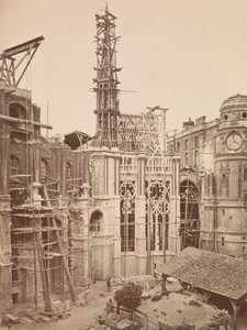 Restaurering af Sainte Chapelle af Mederic Mieusement