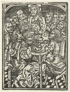 Den sidste nadver af Meester van de Delbecq Schreiber Passie (attributed to)