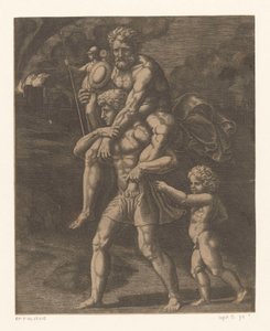 Aeneas og hans familie flygter fra Troja