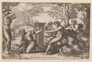 Apollo i Marsyas af Meester van de Dobbelsteen