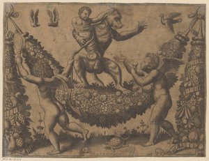 Putti håner en abe Pavens gobeliner (serietitel) Tapezzerie de Papa (serietitel)
