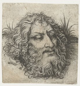 Hovedet af Johannes Døberen eller Goliat af Meester van het Amsterdamse Kabinet