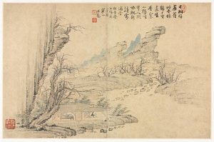 Landskaber i forskellige stilarter efter gamle mestre af Mei Qing