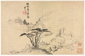 Landskaber i forskellige stilarter efter gamle mestre af Mei Qing