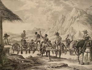 Vask af diamanter, Curralinho, 1823-1831. af Meier