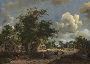 En udsigt over en hovedvej, 1665.