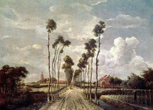 Alléen ved Middelharnis af Meindert Hobbema