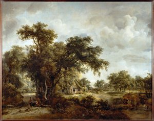 Bondegården ... af Meindert Hobbema