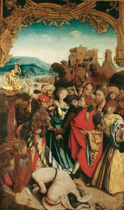 Martyrium af St. Cantius, Cantianus og Cantianilla (indvendigt); Kristi opstandelse (ydre) af Meister des Krainburger Altars