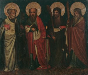 Apostlene Peter, Paulus, Jakob den Ældre J og Simon af Meister von Laufen