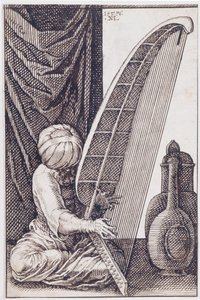 Turk, der spiller på en harpe, 1576