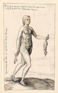 A woman of Gambia, 1583dani af Melchior Lorck
