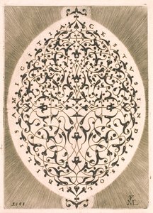 Oval arabesk af Melchior Lorck