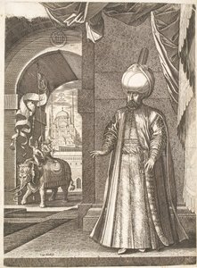 Portræt af Sultan Suleiman den storslåede (stående)