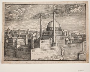 Sandsynligvis Selim I-moskeen af Melchior Lorck