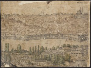 Prospekt af Konstantinopel, ark 14, Melchior Lorck, 1559 af Melchior Lorck