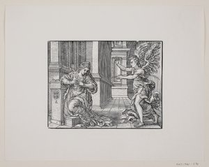 Jomfru Marias Bebudelse af Melchior Lorck