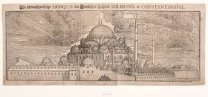 Suleymaniye-moskeen, set fra nordøst af Melchior Lorck