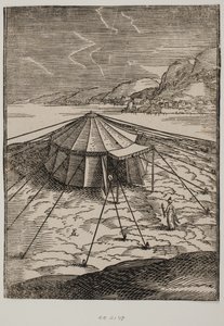 Tyrkisk militærtelt af Melchior Lorck