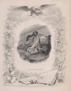 Den omvandrende jøde, fra Bérangers sange, 1829. Skaber: Melchior Péronard, Joubert. af Melchior Péronard, Joubert