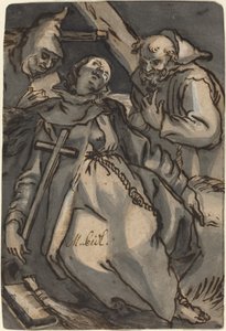 Sankt Euphrosyne af Melchior Steidl after Abraham Bloemaert