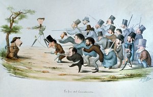Slutningen på en karikaturtegner, 1860