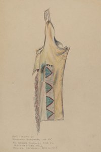 Buckskin Legging med beadwork af Melita Hofmann