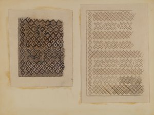 Materiale Vævet af Cat-tails, ca. 1935. af Melita Hofmann