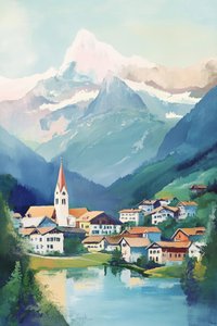 Alpine Village ved søen