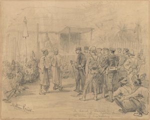 På jagt efter Dacoits, ca. 1885 af Melton Prior