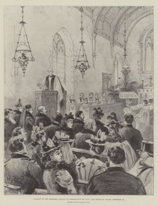 Åbning af den restaurerede kirke i Shernbourne af HKH Prinsen af Wales, 24. december af Melton Prior