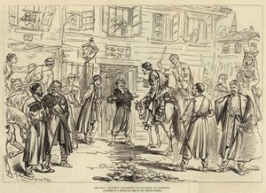 The War, indkvartering af Circassians på et hotel i Nicopolis