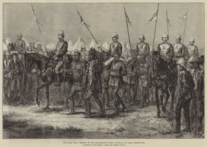 Zulukrigen, ambassadørernes tilbagevenden fra Cetewayo til Lord Chelmsford