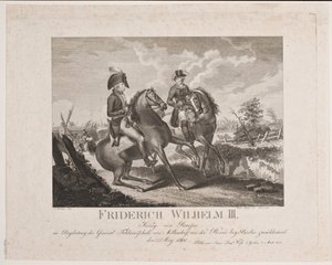 Frederik Wilhelm II af Preussen og feltmarskal Möllendorf
