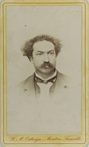 Portræt af komponisten Robert Planquette 1848-1903, ca. 1880. af Menton . Photo studio W.M. Ostroga
