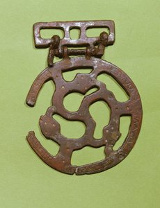 Bæltedekoration fundet i Saint-Denis, Frankrig (metal) af Merovingian