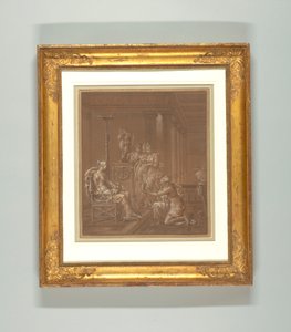 Tegning, tapetdesign af Merry Joseph Blondel