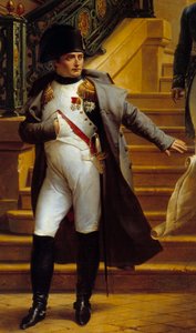 Kejser Napoleon I (1769-1821) besøger Palais-Royal, sæde for Tribunatet, og afviser planerne fra arkitekterne Beaumont og Fontaine den 5/08/1807, detalje af maleriet af Merry Joseph Blondel (1781-1853) 1834 Søn . 2,27x1,63 m Palais Royal, Paris- The af Merry Joseph Blondel