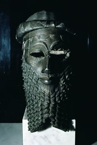 Leder af Sargon I (ca. 2334-2279 f.Kr.) 2334-2200 f.Kr. (kobber) (se også 187024) af Mesopotamian
