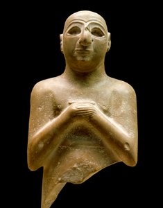 Art of Mesopotamien: statue af lugaldalu (orant).