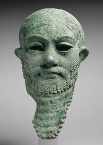 Hoved af en lineal, ca. 2300–2000 f.Kr. (kobberlegering) af Mesopotamian Mesopotamian