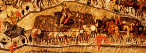Velsignet være værten for himlens konge Detalje: Warriors Range: Ivan IV, Vladimir Monomakh, Vladimir I, Boris og Gleb, 1550
