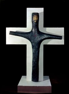 Kors (polykromt træ)