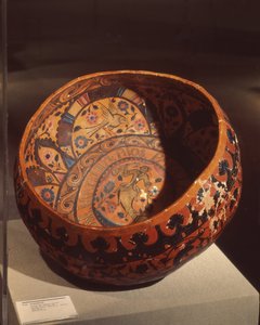 Jicapestle (malet kalabasgræskar) af Mexican School