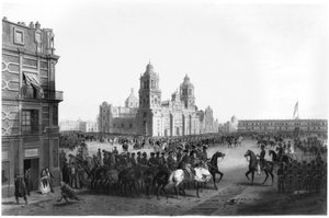 Generalmajor Winfield Scott (1786-1866) indtog Mexico i 1847, 1847 af Mexican School