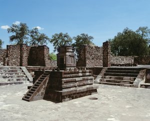 Atetelco-paladset af Mexican School