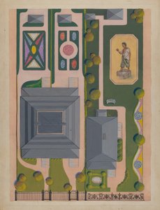 Ward and Green Gardens, ca. 1936. af Meyer Goldbaum