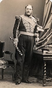Portræt af marechal Forey (1804-1872). Foto af Mayer og Pierson