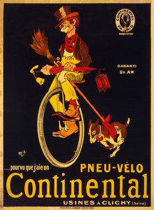 Forudsat at jeg har et Continental cykeldæk, ca. 1900.